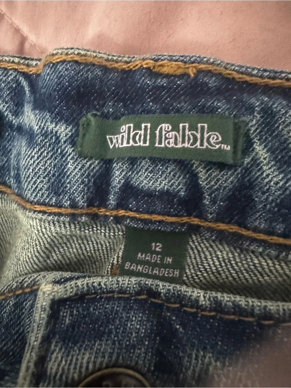 Wild Fable Distressed Denim Shorts — Faded Blue